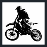 Schwarz-weißer Pop Art Motocross Motorradsport Poster<br><div class="desc">Sport Themed Digitally Edited Art - Motocross Poster Print - Uni Pop Kunst - Computerbilder - Die einzige Möglichkeit,  großartige Arbeit zu leisten,  ist die Liebe,  was Sie tun.</div>