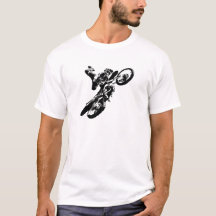 Schwarz-weißer Pop Art Motocross Motorradsport