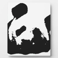 Schwarz-weißer Pop Art Panda