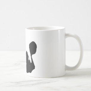 Schwarz-weißer Pop Art Panda Kaffeetasse