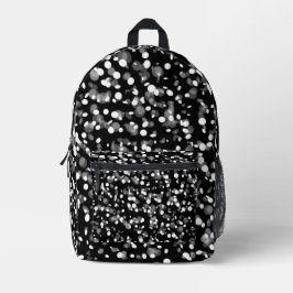 SCHWARZ & WEISSER PUNKT BEDRUCKTER RUCKSACK