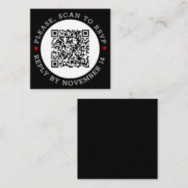 Schwarz-weißer QR-Code UAWG grenzt an Rotherzen Begleitkarte