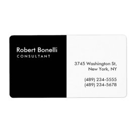 Schwarz-weißer Schlichter moderner Berater