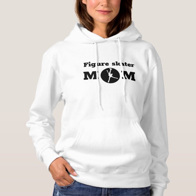 Schwarz-weißer Skater Hoodie (Vorderseite)