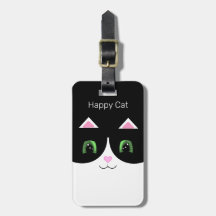 Schwarz-weißer Smoking-Katze