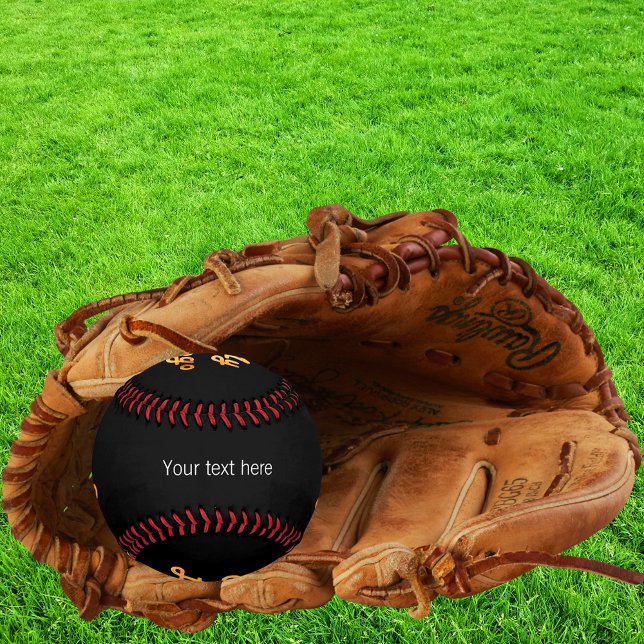 Schwarz-weißer Text des Firmenlogos Baseball (Von Creator hochgeladen)