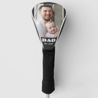 Schwarz Weißer Vater Gegründet Fette Foto Golf Headcover
