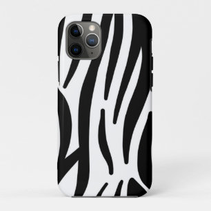 Schwarz-weißer Zebradruck in mädchenhaftem Stil Case-Mate iPhone Hülle