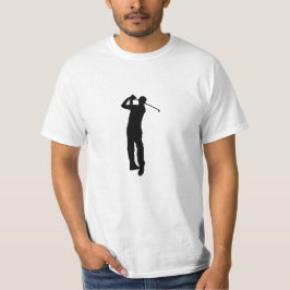 Schwarz-weißes Bild von Golfer T-Shirt
