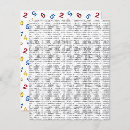 Schwarz-weißes Binary Strip Scrapbook Paper