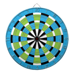 Schwarz-weißes Blau und Limones Dartboard Dartscheibe