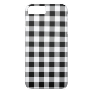 Schwarz-weißes Buffalo-Kariertes Muster Case-Mate iPhone Hülle