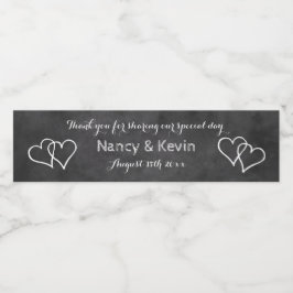 Schwarz-weißes Chalkboard Hochzeitsfeier Gefallen