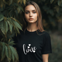 Schwarz-weißes Damen-T-Shirt