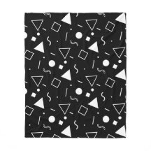 Schwarz-weißes Dreieck-Quadrat-Muster
