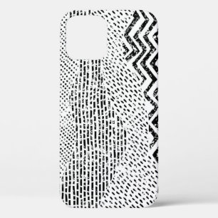 Schwarz-weißes Flechtwerk Case-Mate iPhone Hülle