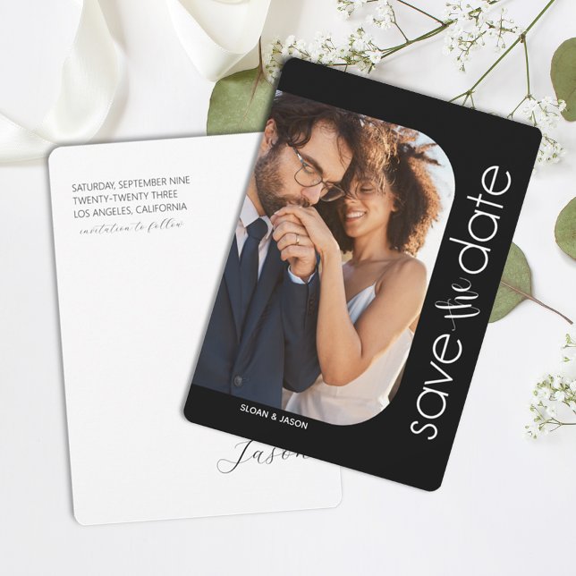 Schwarz-weißes Foto Save the Date (Von Creator hochgeladen)