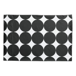 Schwarz-weißes geometrisches Kreismuster nach hint Kissenbezug