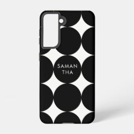 Schwarz-weißes geometrisches Muster Samsung Galaxy Hülle