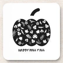 Schwarz-weißes Herbstdekor