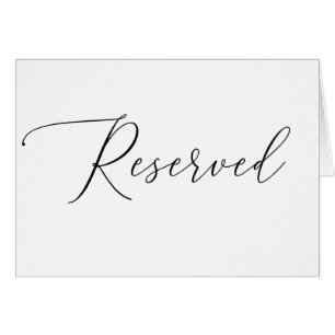 Schwarz-weißes Hochzeitsschild mit Schriftzug 'Res