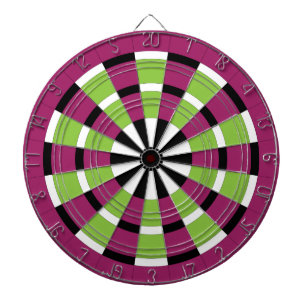 Schwarz-weißes Limones und Lila Dartboard Dartscheibe