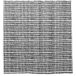 Schwarz-weißes Minimalistisches Abstrakt Line Art Duschvorhang
