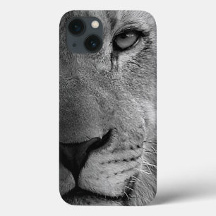 Schwarz-weißes Motivierend Leadership Lion Portrai Case-Mate iPhone Hülle