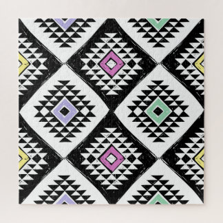 Schwarz-weißes Navajo Muster