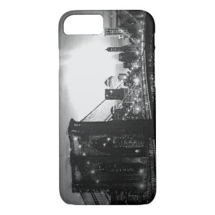 Schwarz-weißes New York City Night iPhone 7 Fall Case-Mate iPhone Hülle