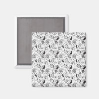 Schwarz-weißes Paisley-Muster – Elegante Textilkun