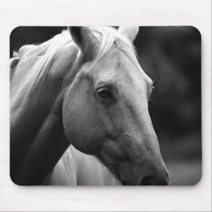 Schwarz-weißes Pferd Mousepad
