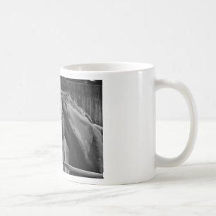 Schwarz-weißes Pferd - Tierfotografie Kaffeetasse