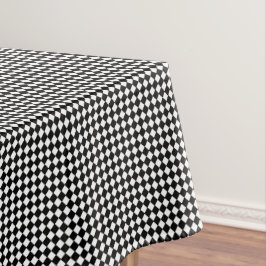 Schwarz-weißes Prüfmuster Karo Moderner Stil Tischdecke