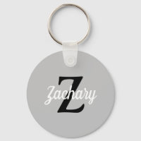 Schwarz-weißes Retro-Monogramm, leicht grau Person