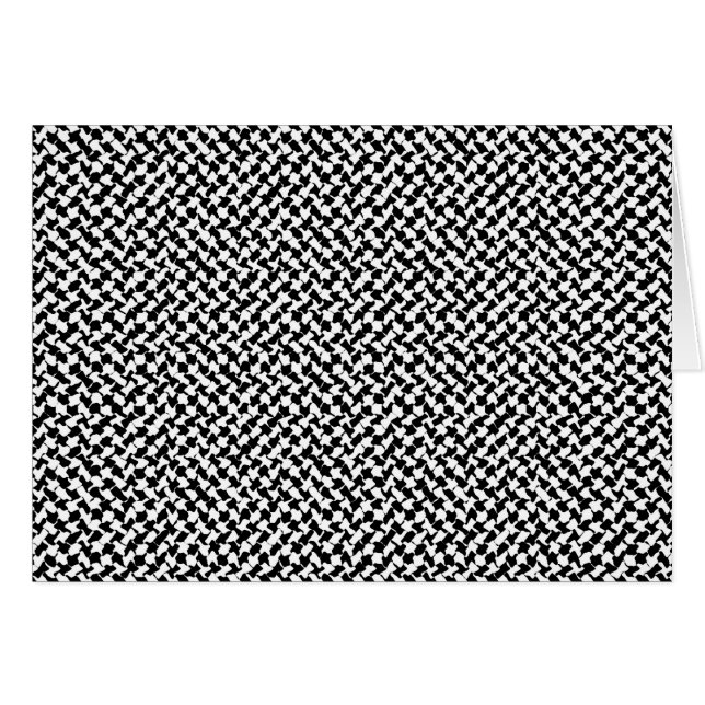 Schwarz-weißes Schachbrett (Vorderseite (Horizontal))