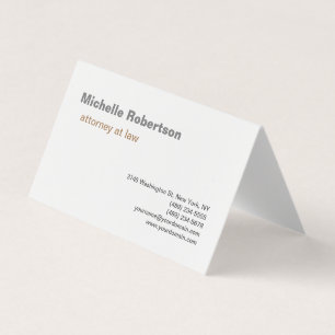 Schwarz-weißes Schlichtes Minimalistisch Visitenkarten
