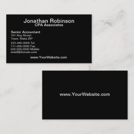 Schwarz-weißes Set der Visitenkarte