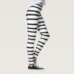 Schwarz-weißes Strippkostüm Leggings<br><div class="desc">Aus meinem originalen handgezeichneten funky Schwarz-Weiß-Stripe-Design,  diese fett,  whimsical Kostüme oder neue Leggings werden eine Aussage machen und lass Ihrem eigenartigen Charakter Glanz!</div>