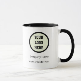 Schwarz-weißes Unternehmen für kundenspezifische L Tasse
