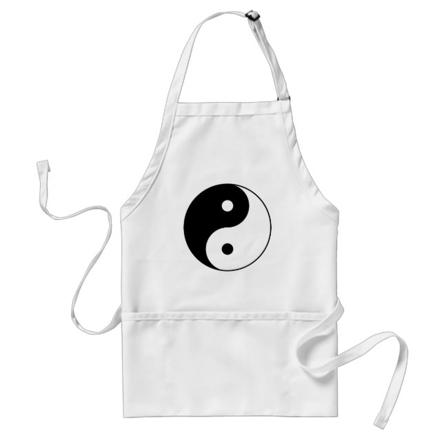 Schwarz-weißes Yang-Symbol Schürze (Vorne)