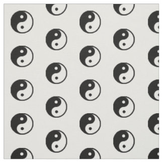 Schwarz-weißes Yin Yang Symbol-Muster Stoff