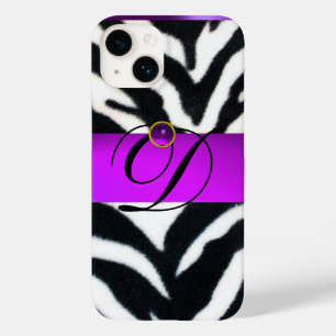 SCHWARZ-WEISSES ZEBRA FUR VIOLET LILA GEM MONOGRAM TITLE_SEO2