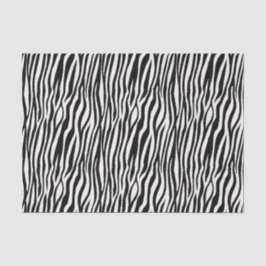 Schwarz-weißes Zebra Seidenpapier