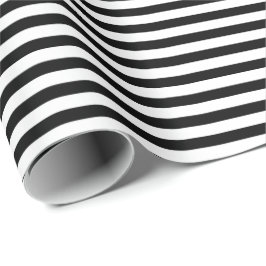 Schwarz | Whitepaper zum Abpacken von Streifen Geschenkpapier