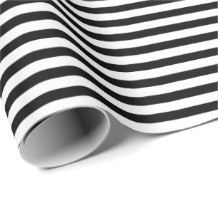 Schwarz   Whitepaper zum Abpacken von Streifen Geschenkpapier