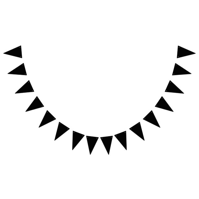 Schwarz Wimpelkette (Alle)