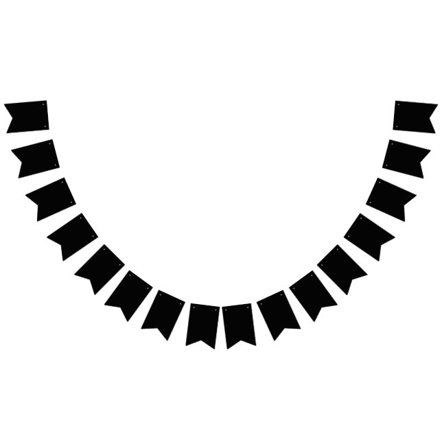 Schwarz Wimpelkette (Alle)