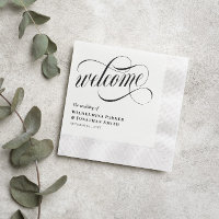 Schwarz-Wirbel-Script-Hochzeit