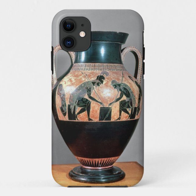 Schwarz-Zahl Amphora, der Ajax und Achilleus Case-Mate iPhone Hülle (Rückseite)
